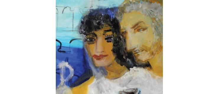 картина Олены Сагайды - мужчина и женщина